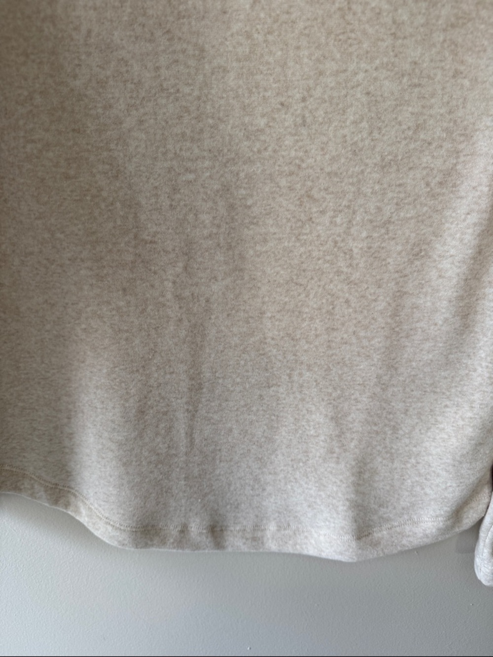 J. Crew Women's Cream Button-Accent Funnel Neck Sweater - Heathered Cream - Picture 6 of 8